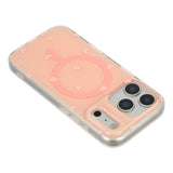 EIDERWOOD iPhone 17 Pro Max Hybrid Case with Polka Design - MagSafe Compatible - Transparent / Pink