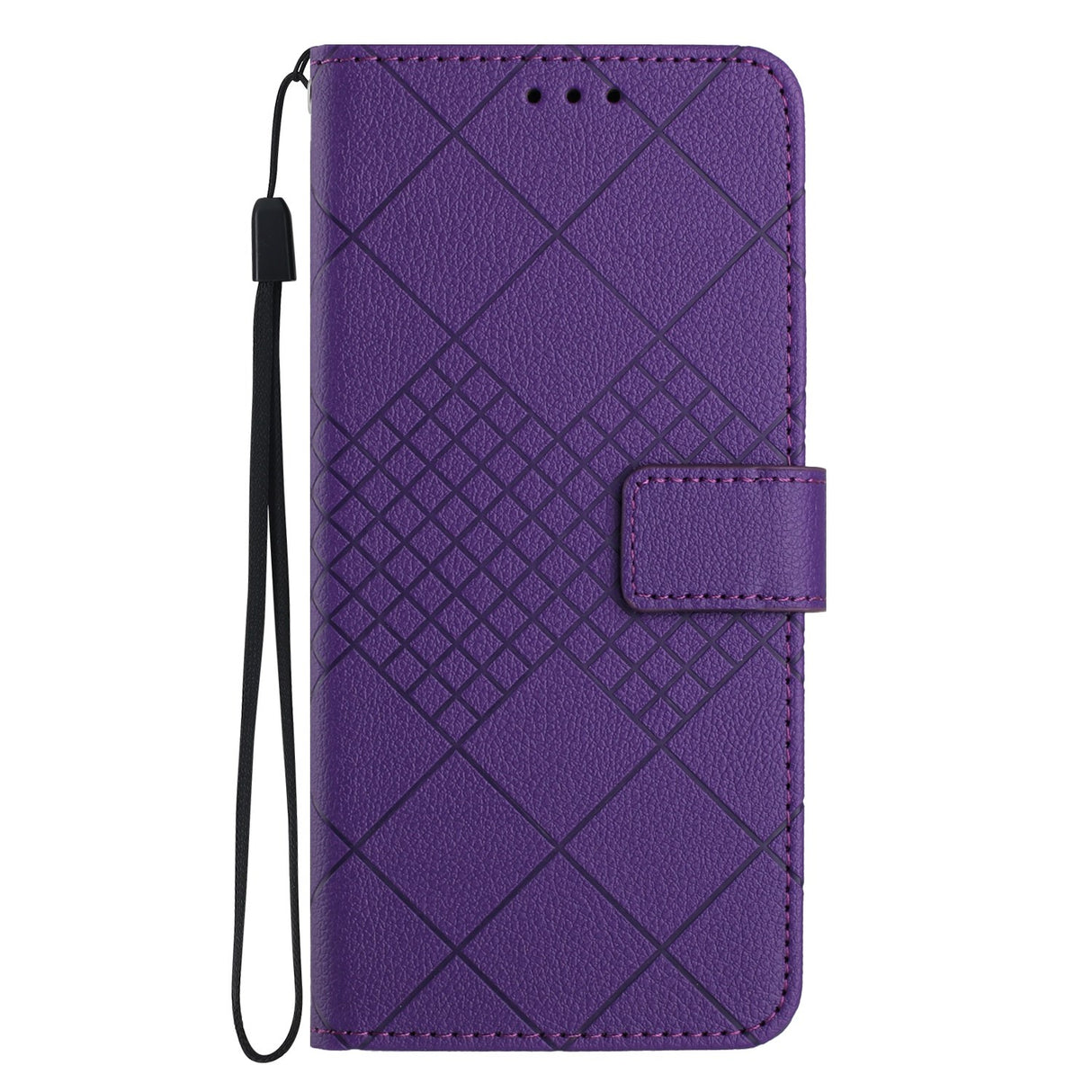 EIDERWOOD OnePlus 15 Faux Leather Flip Case with Imprint - Purple