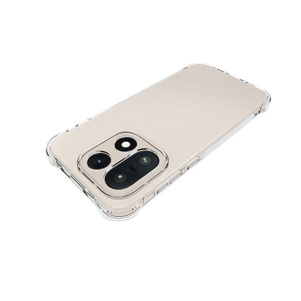 OnePlus 15 Plastic Case with Shock Absorbing Corners & Side Grip - Transparent