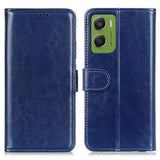 Motorola Moto G06 EIDERWOOD Leather Flip Case w. Card Holder - Blue