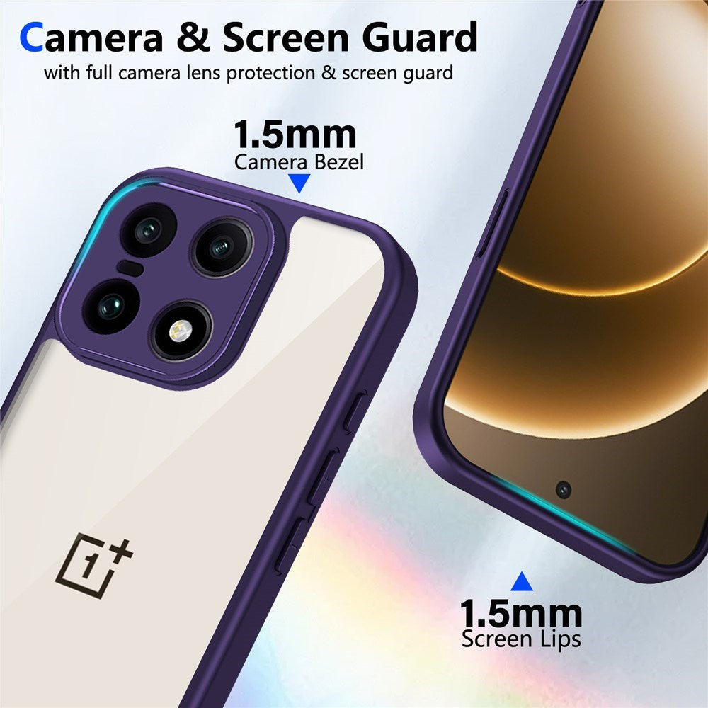 EIDERWOOD OnePlus 15 Flexible Plastic Case - Transparent/Purple