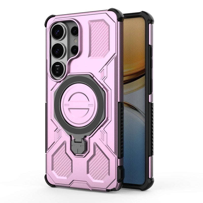 Samsung Galaxy S26 Ultra Tough Case with Kickstand - incl. 2 x Screen Protector - Pink