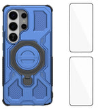 Samsung Galaxy S26 Ultra Tough Case with Kickstand - incl. 2 x Screen Protector - Blue
