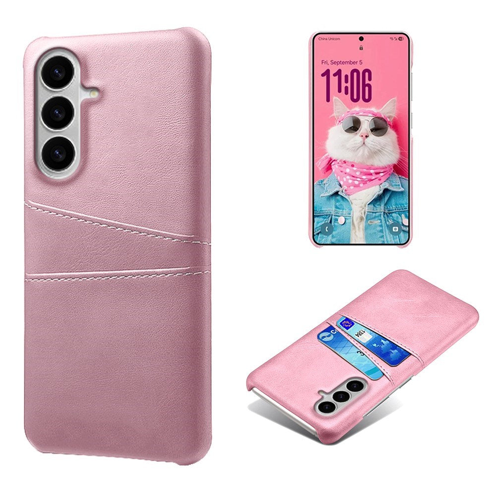 Samsung Galaxy S26 / S26 Pro EIDERWOOD Faux Leather Case with Card Holder - Pink