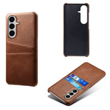 Samsung Galaxy S26 / S26 Pro EIDERWOOD Faux Leather Case with Card Holder - Brown