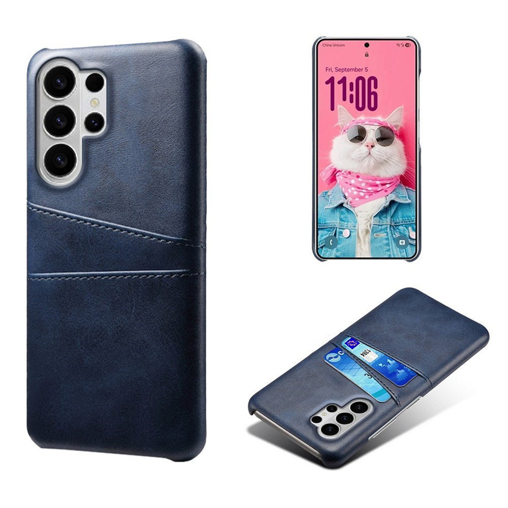 Samsung Galaxy S26 Ultra EIDERWOOD Faux Leather Case with Card Holder - Blue