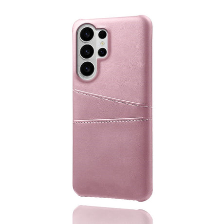 Samsung Galaxy S26 Ultra EIDERWOOD Faux Leather Case with Card Holder - Pink