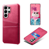 Samsung Galaxy S26 Ultra EIDERWOOD Faux Leather Case with Card Holder - Pink