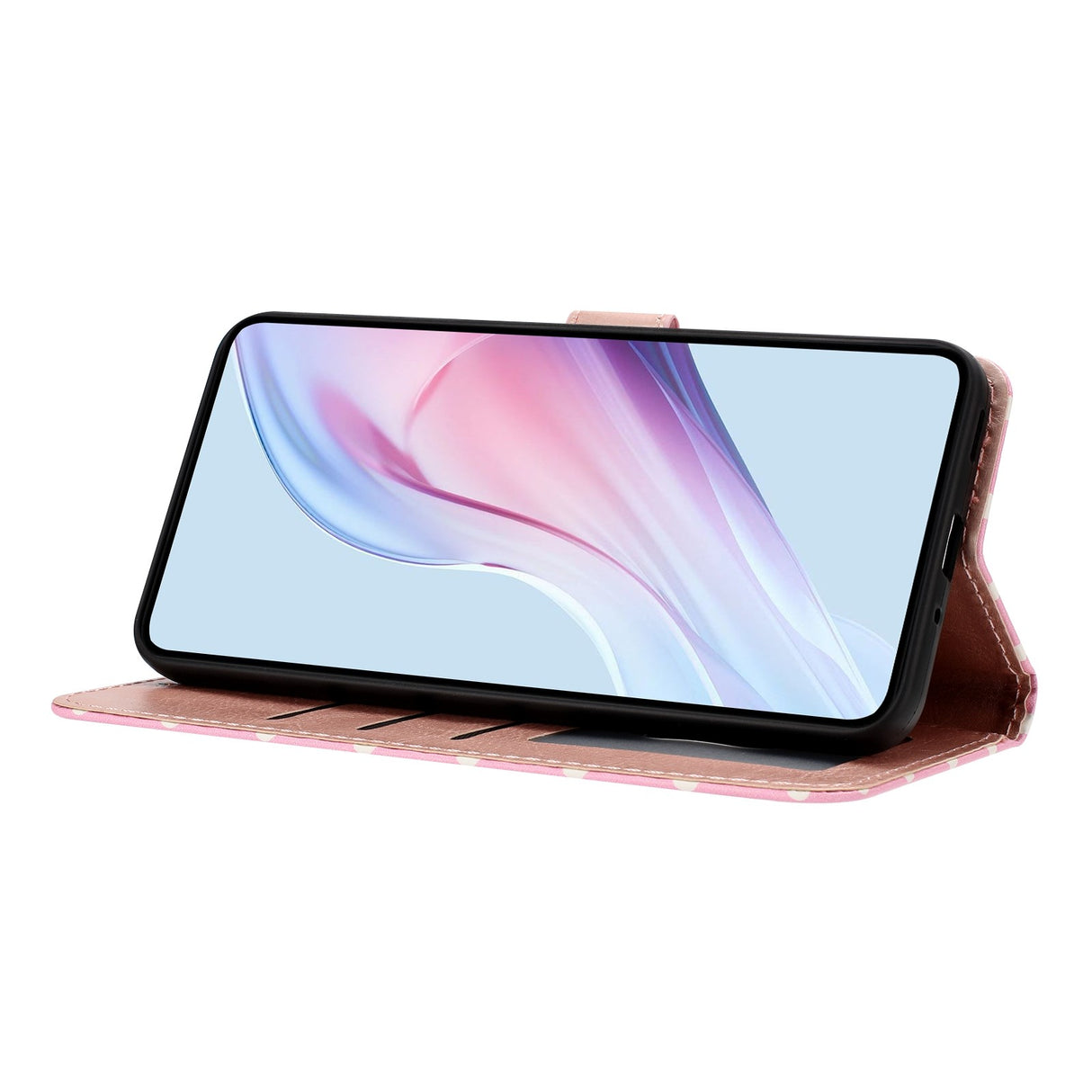 EIDERWOOD Xiaomi 17 Pro Max Faux Leather Flip Case w. Polka Design - Pink