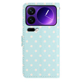 EIDERWOOD Xiaomi 17 Pro Faux Leather Flip Case w. Polka Design - Blue