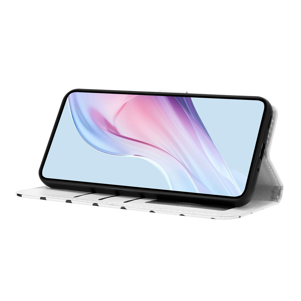 EIDERWOOD Xiaomi 17 Pro Faux Leather Flip Case w. Polka Design - White