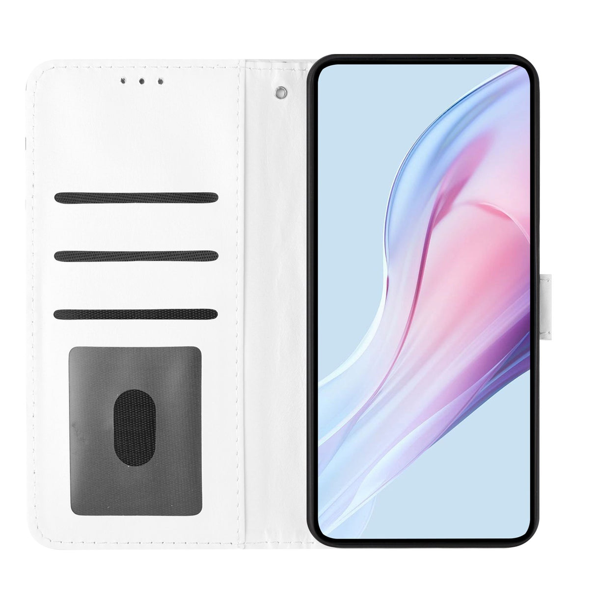 EIDERWOOD Xiaomi 17 Pro Faux Leather Flip Case w. Polka Design - White