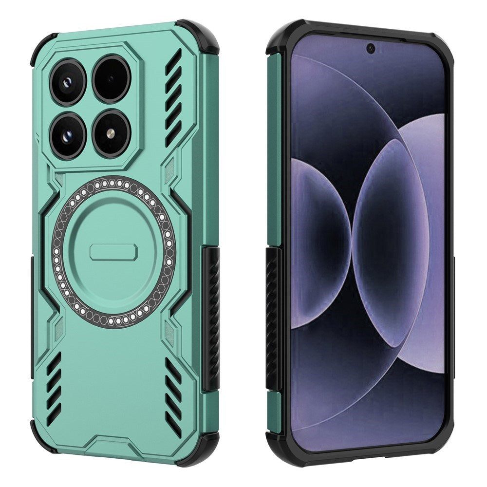 Xiaomi 17 EIDERWOOD Tough Hybrid Case w. Heat Dissipation - Green