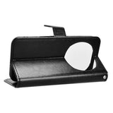 Honor Magic8 Pro EIDERWOOD Faux Leather Flip Case with Strap – Black