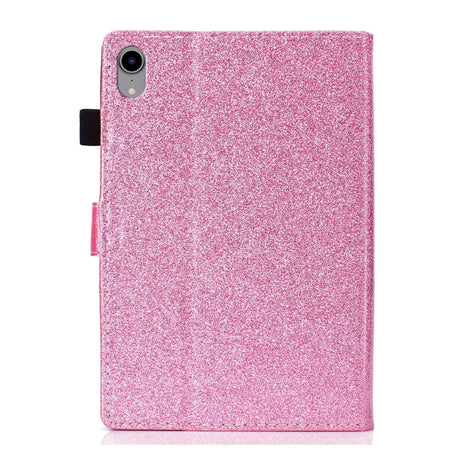 iPad 10.9" (2022) Glitter Case w. Flip Stand & Card Holder - Pink