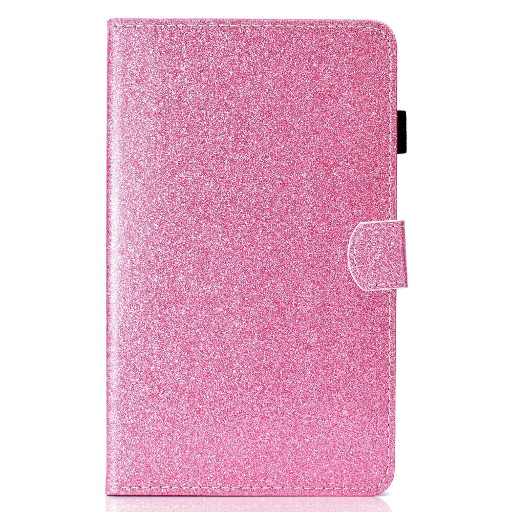 iPad 10.9" (2022) Glitter Case w. Flip Stand & Card Holder - Pink