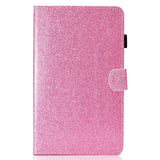 iPad 10.9" (2022) Glitter Case w. Flip Stand & Card Holder - Pink