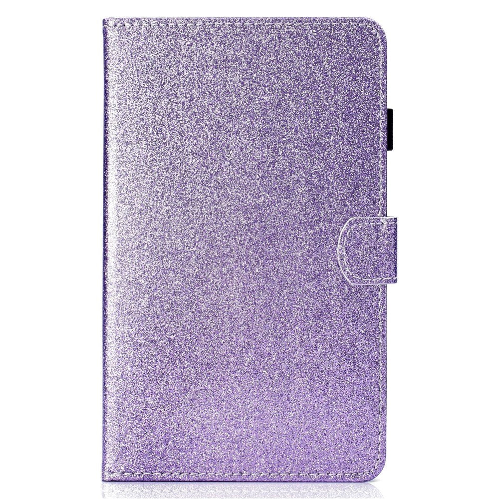 iPad 10.9" (2022) Glitter Case w. Flip Stand & Card Holder - Purple