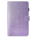 iPad 10.9" (2022) Glitter Case w. Flip Stand & Card Holder - Purple