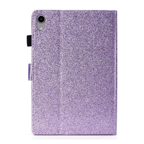 iPad 10.9" (2022) Glitter Case w. Flip Stand & Card Holder - Purple