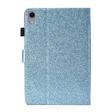 iPad 10.9" (2022) Glitter Case w. Flip Stand & Card Holder - Blue