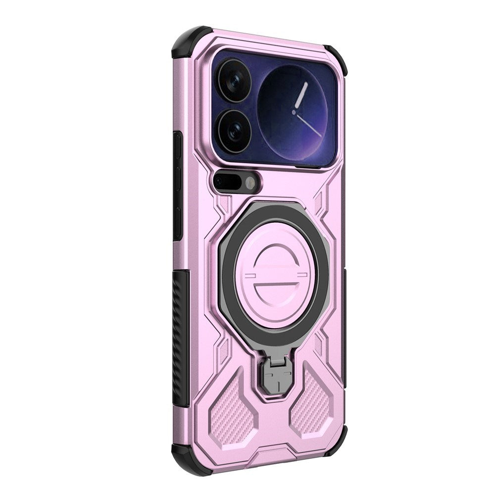 Xiaomi 17 Pro Max EIDERWOOD Tough Case with Magnetic Kickstand - Pink