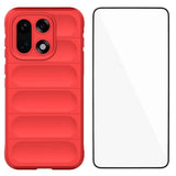 EIDERWOOD OnePlus 15 Tough Case + Tempered Glass Screen Protector - Red