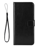 Motorola Edge 70 EIDERWOOD Leather Case with Strap & Card Holder - Black