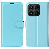 Xiaomi 17 EIDERWOOD Litchi Texture Leather Flip Case w. Wallet - Blue
