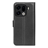 EIDERWOOD Oppo Find X9 Pro Faux Leather Flip Case with Cardholder & Stand Function - Black