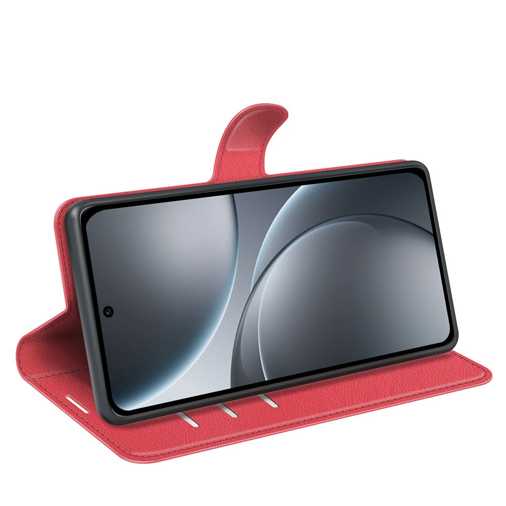 EIDERWOOD Oppo Find X9 Pro Faux Leather Flip Case with Cardholder & Stand Function - Red