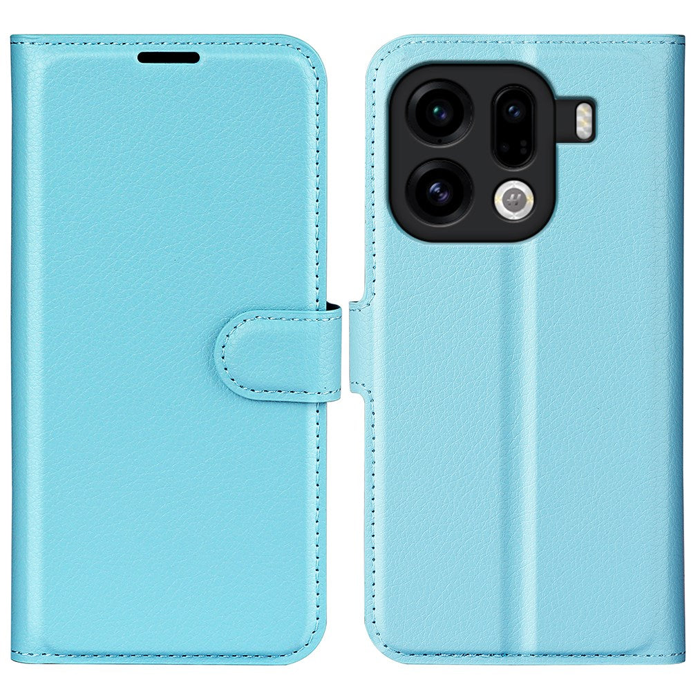 EIDERWOOD Oppo Find X9 Pro Faux Leather Flip Case with Cardholder & Stand Function - Blue