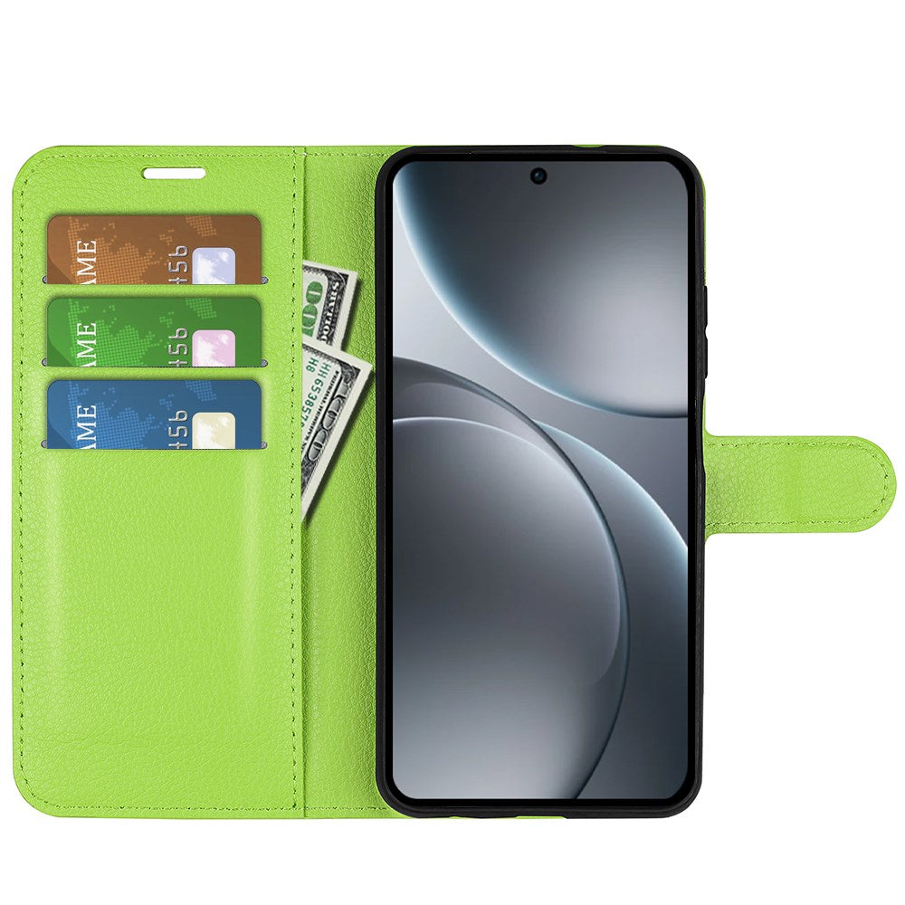 EIDERWOOD Oppo Find X9 Pro Faux Leather Flip Case with Cardholder & Stand Function - Green