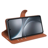 EIDERWOOD Oppo Find X9 Pro Faux Leather Flip Case with Cardholder & Stand Function - Brown