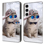 Samsung Galaxy S26 EIDERWOOD Faux Leather Flip Case with Print - Cat