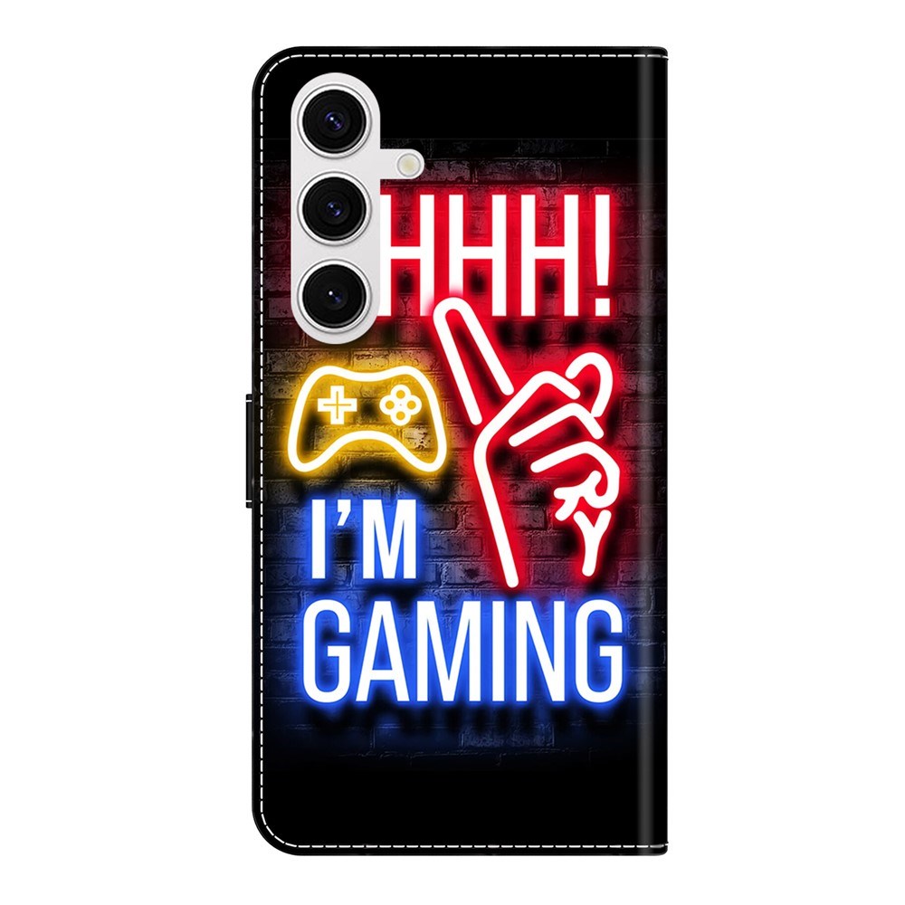 Samsung Galaxy S26 EIDERWOOD Faux Leather Flip Case with Print - Neon