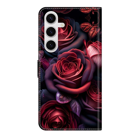 Samsung Galaxy S26 EIDERWOOD Faux Leather Flip Case with Print - Roses