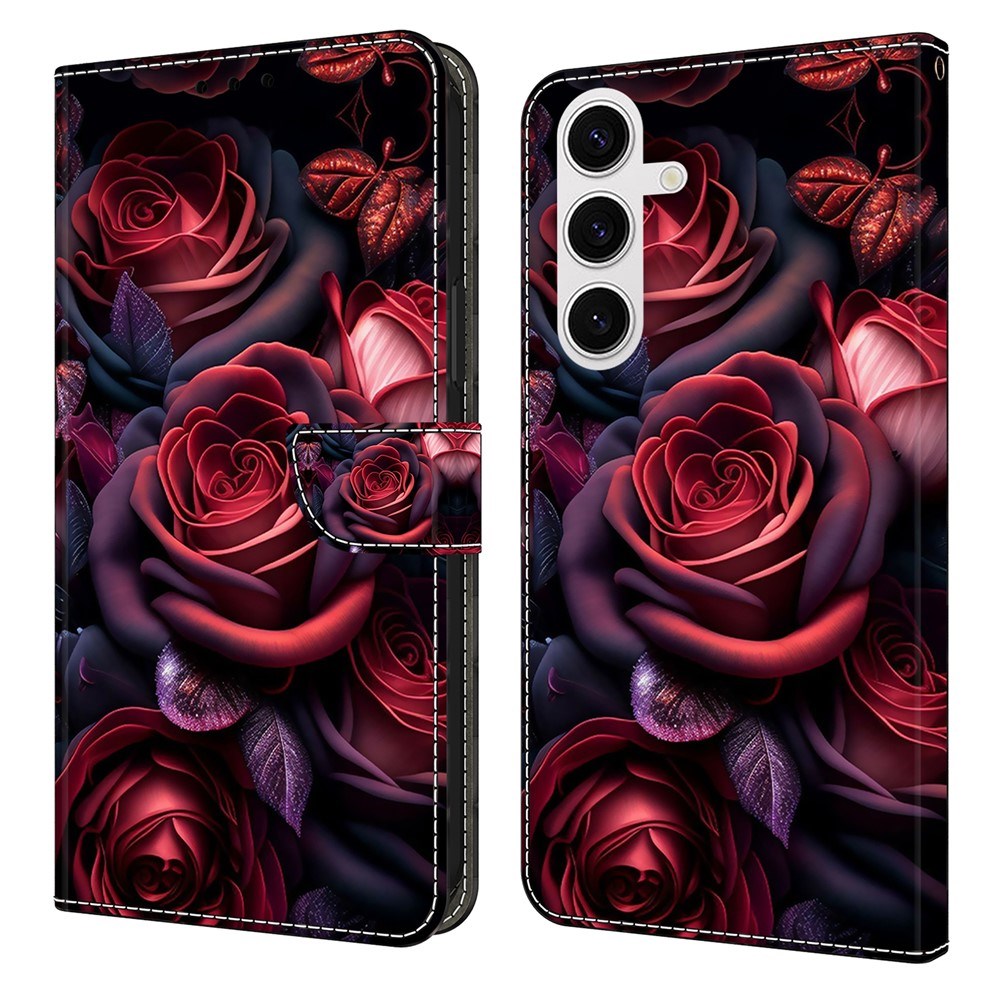 Samsung Galaxy S26+ (Plus) EIDERWOOD Faux Leather Flip Case with Print - Roses