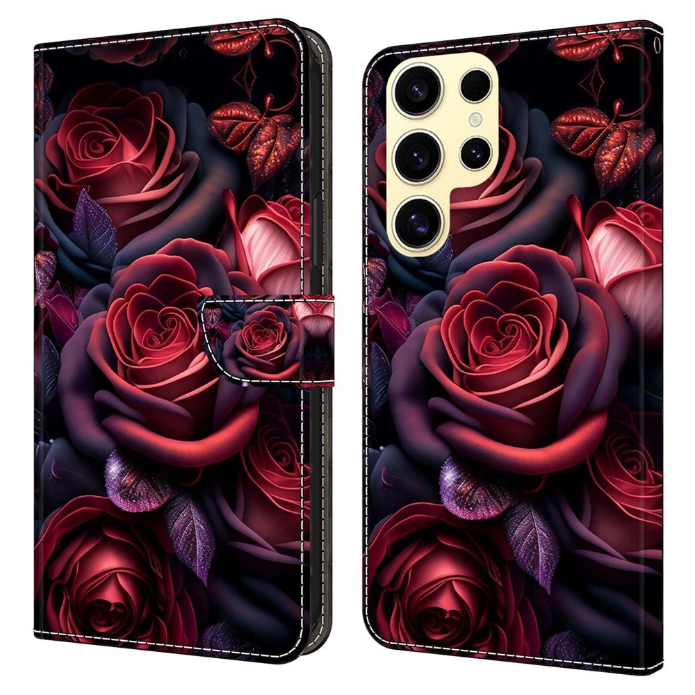 Samsung Galaxy S26 Ultra EIDERWOOD Faux Leather Flip Case with Print - Roses