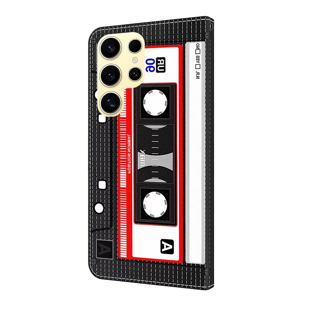 Samsung Galaxy S26 Ultra EIDERWOOD Faux Leather Flip Case with Print - Cassette Tape