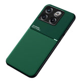 OnePlus 10T Leather Covered Plastic Case - Green