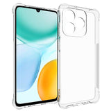 Honor X5c Plus Plastic Case with Shock Absorbing Corners - Transparent