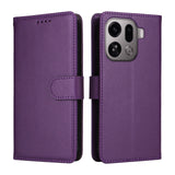 EIDERWOOD Oppo Find X9 Pro Faux Leather Flip Case with Strap - Purple