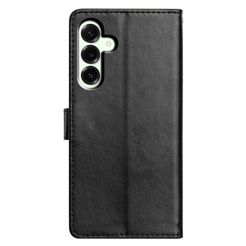 Samsung Galaxy A27 EIDERWOOD Faux Leather Flip Case with Strap - Black