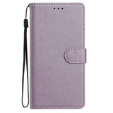 Samsung Galaxy A27 EIDERWOOD Faux Leather Flip Case with Strap - Purple