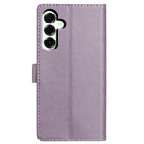 Samsung Galaxy A27 EIDERWOOD Faux Leather Flip Case with Strap - Purple