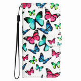 Samsung Galaxy A57 EIDERWOOD Faux Leather Flip Case with Pattern & Strap - Butterflies
