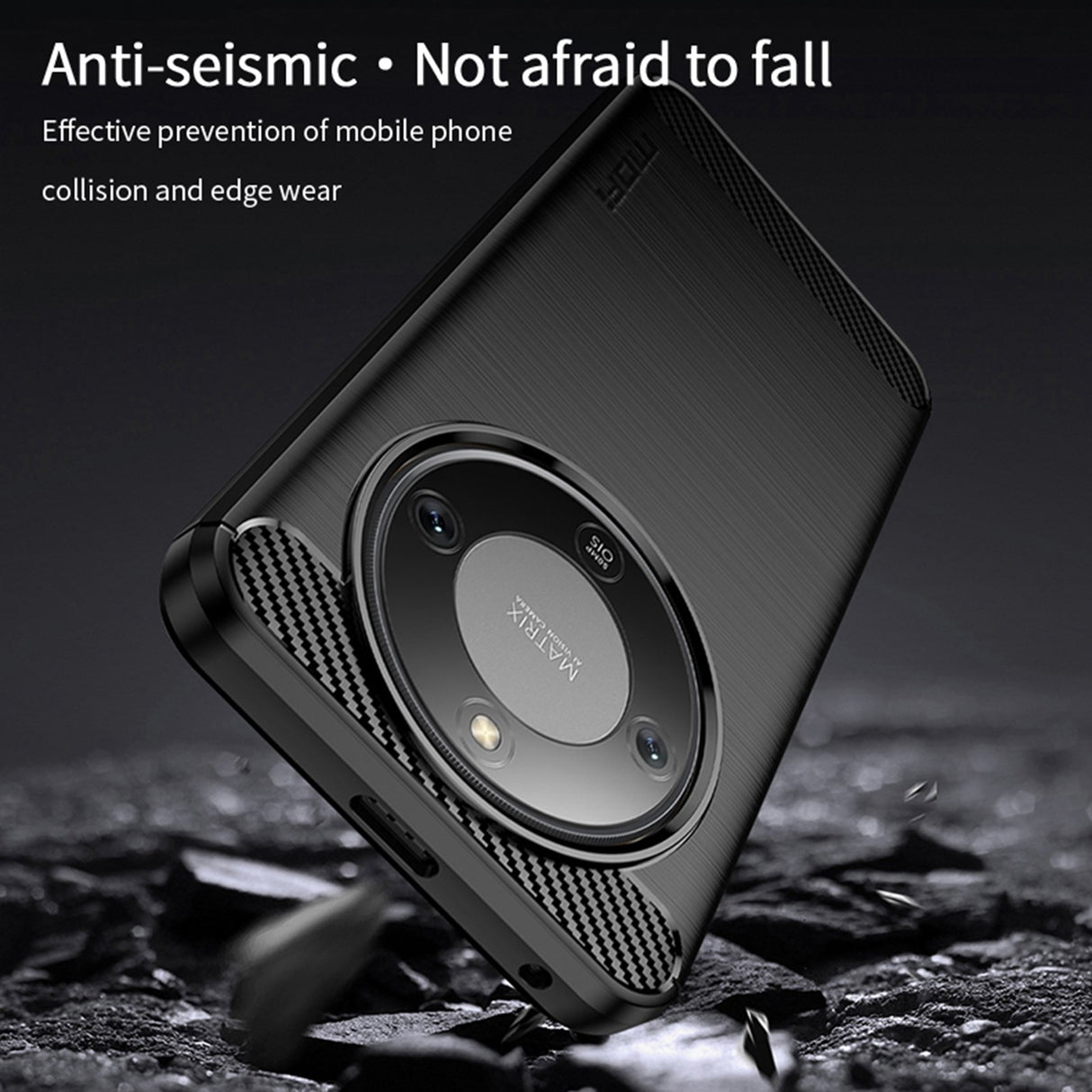 Honor Magic8 Lite MOFI Brushed Carbon Fiber Plast Case - Black