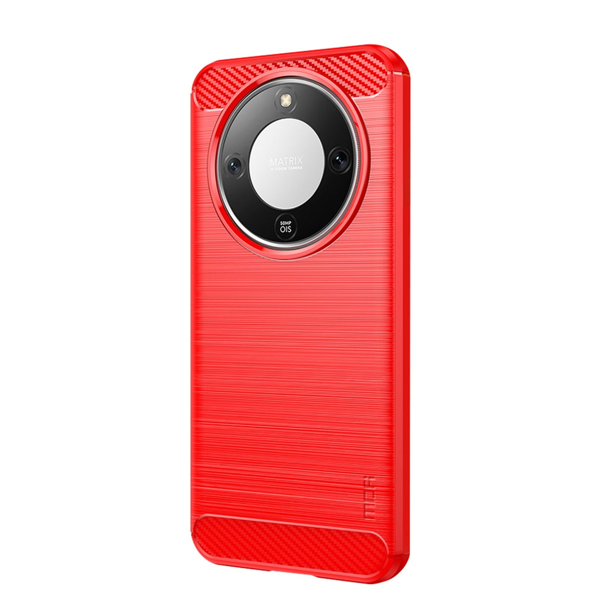 Honor Magic8 Lite MOFI Brushed Carbon Fiber Plast Case - Rød