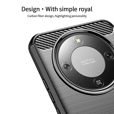 Honor Magic8 Lite MOFI Brushed Carbon Fiber Plast Case - Rød